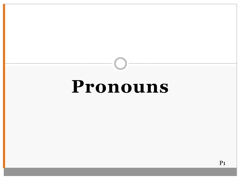 pronouns