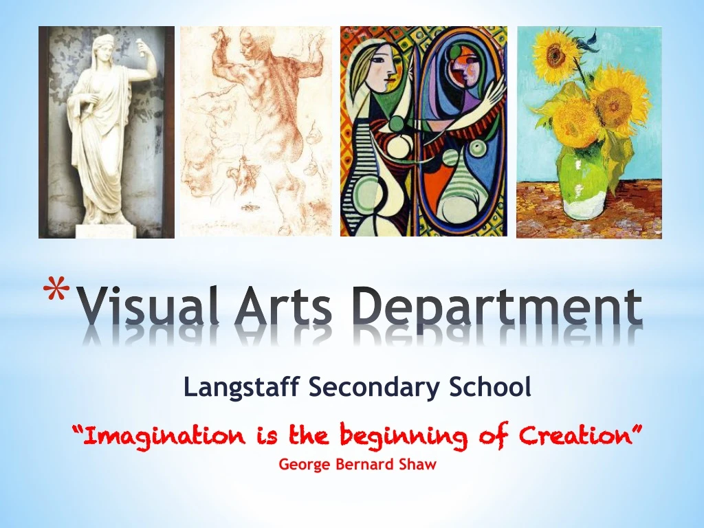 visual arts department