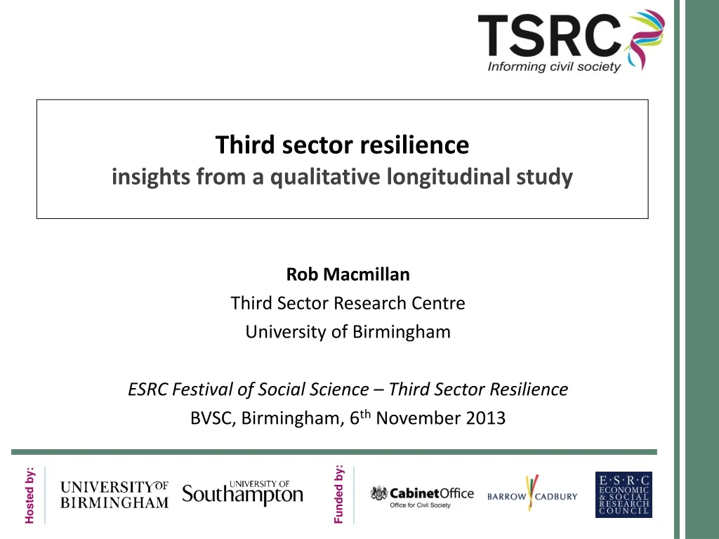 third sector resilience insights from a qualitative longitudinal study