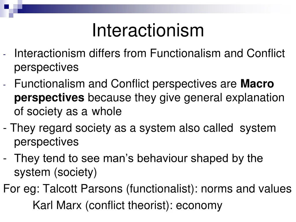 interactionism
