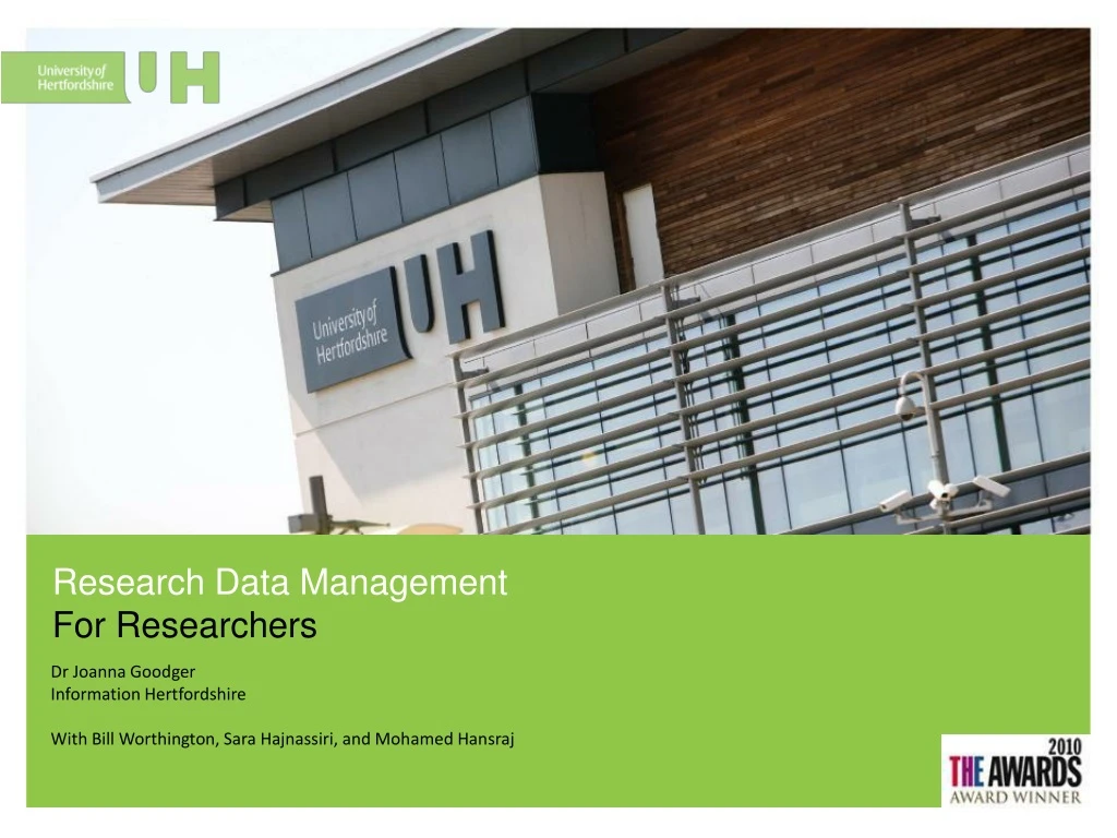 research data management for researchers