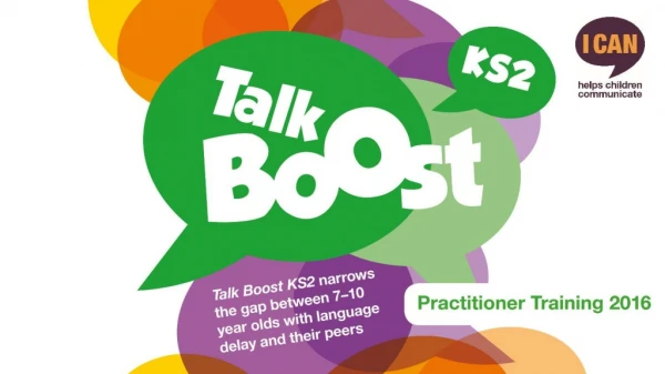 What is Talk Boost KS2 ?