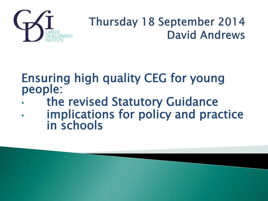 thursday 18 september 2014 david andrews