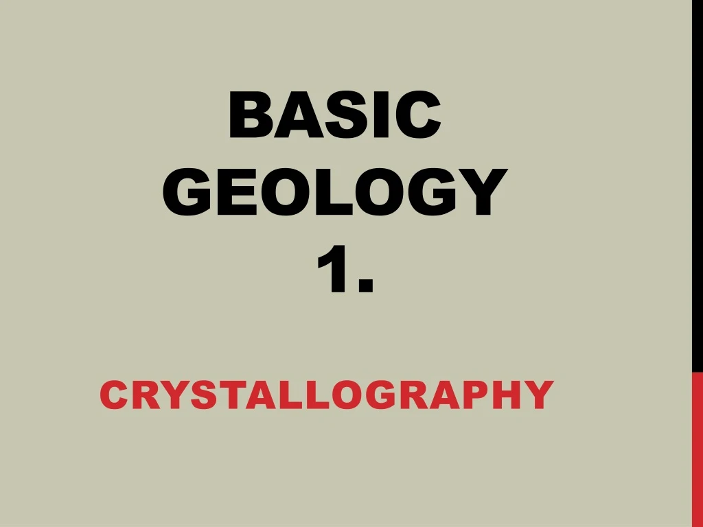 basic geology 1