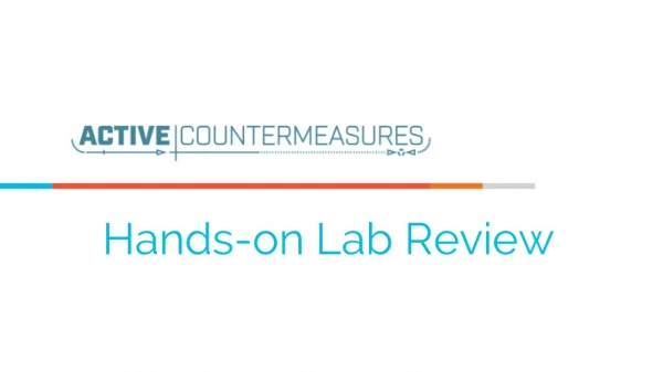 Hands-on Lab Review