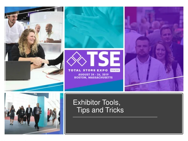 Exhibitor Tools, Tips and Tricks