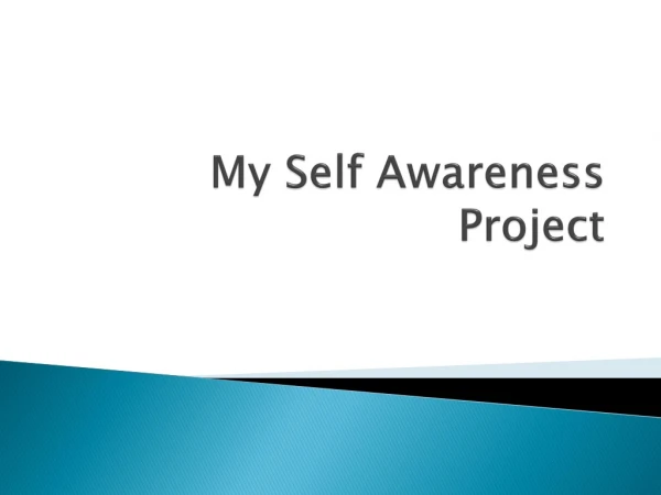 My Self Awareness Project