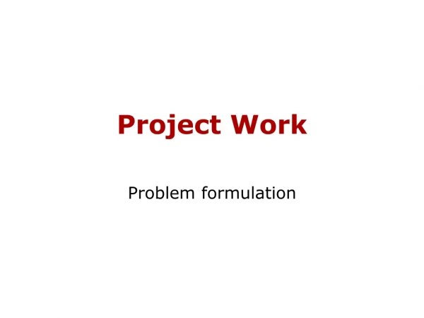 Project Work