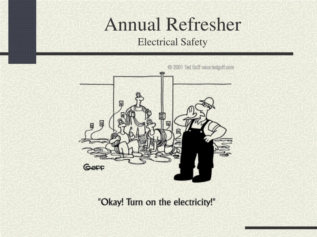 annual refresher electrical safety