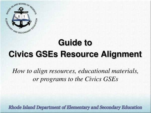 Guide to Civics GSEs Resource Alignment