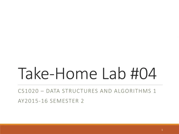 Take-Home Lab #04