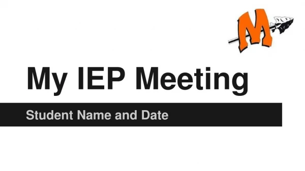 My IEP Meeting
