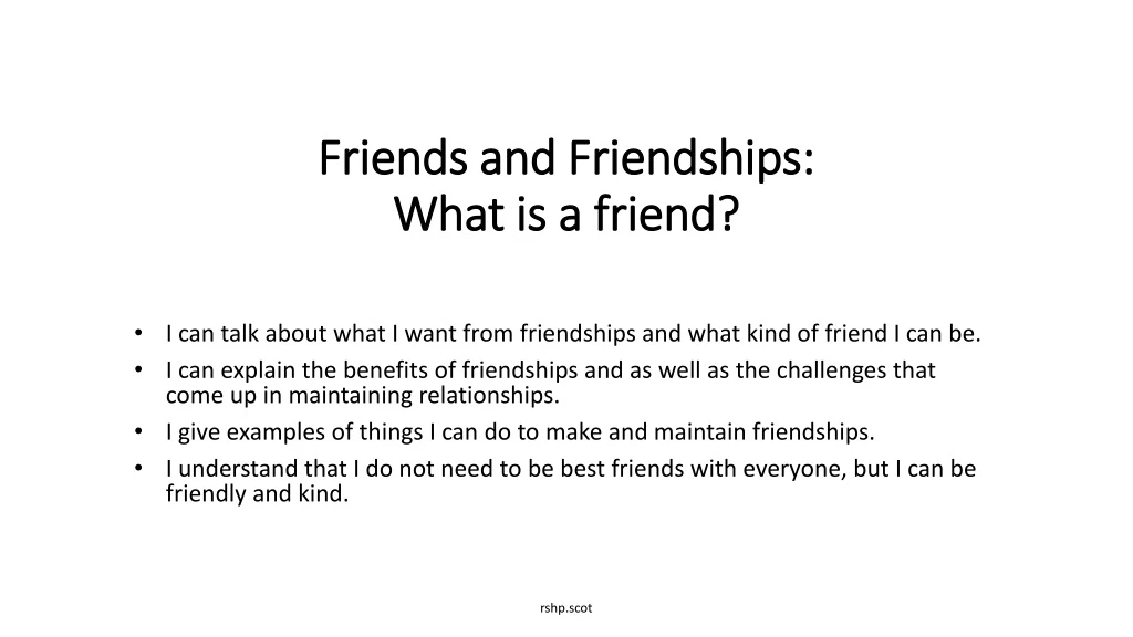 friends and friendships what is a friend