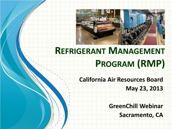 Refrigerant Management Program (RMP)