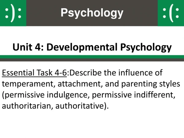 Unit 4: Developmental Psychology