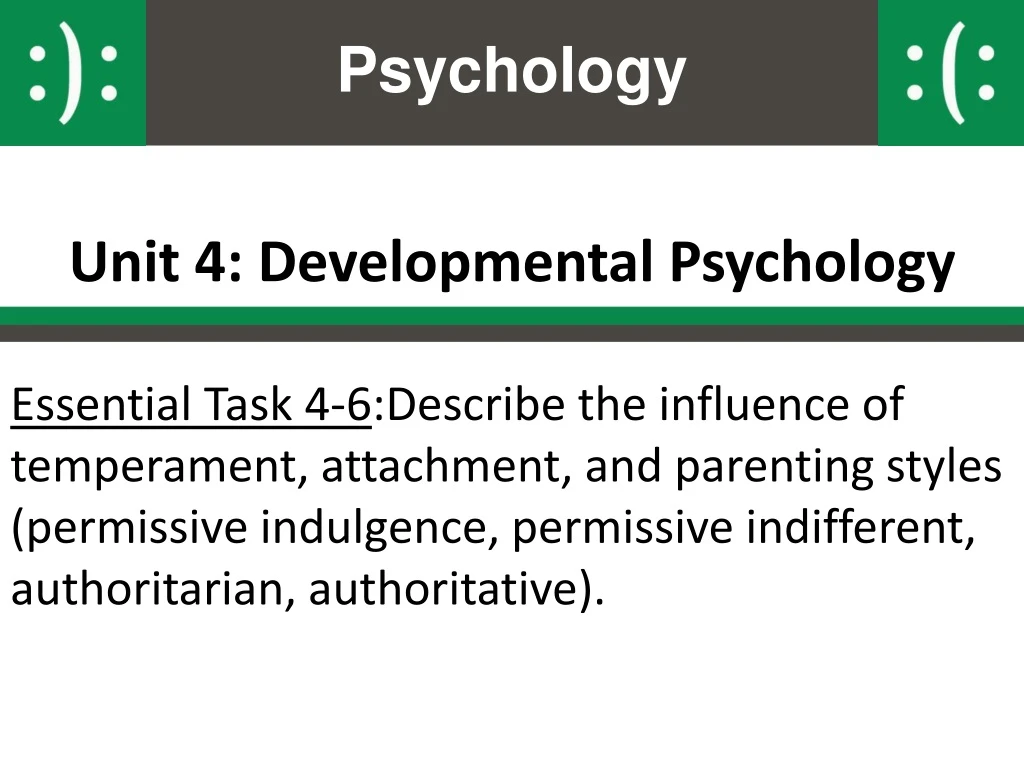 unit 4 developmental psychology