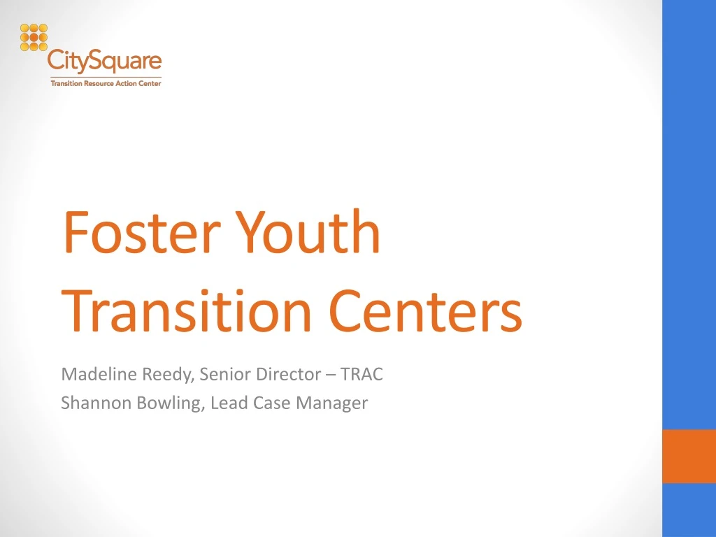 foster youth transition centers