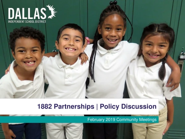 1882 Partnerships | Policy Discussion