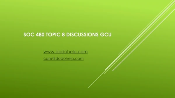 soc 480 topic 8 discussions gcu