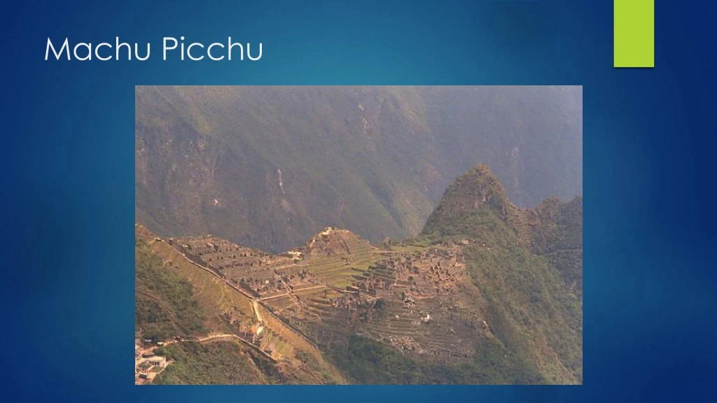 machu picchu