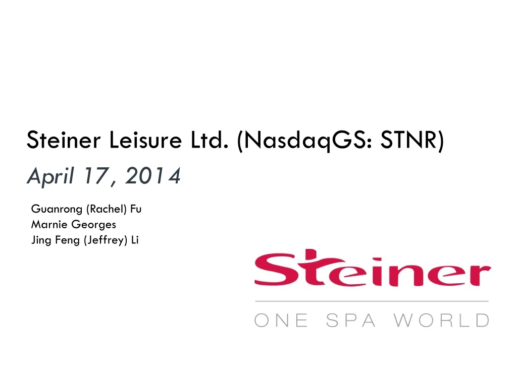 steiner leisure ltd nasdaqgs stnr