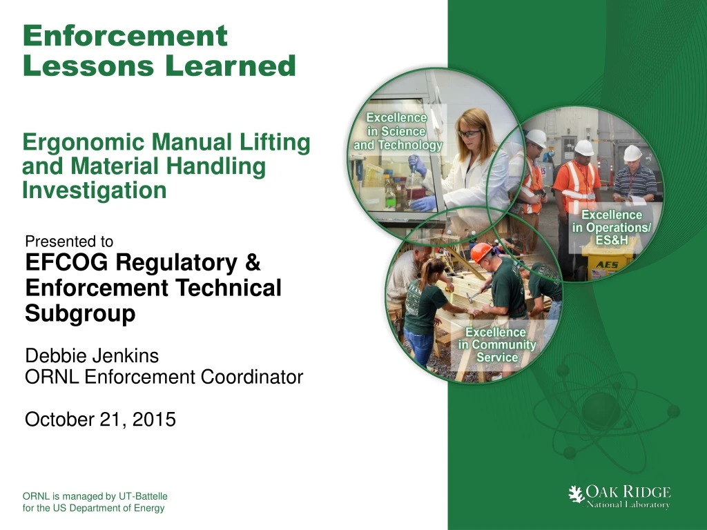 enforcement lessons learned ergonomic manual lifting and material handling investigation