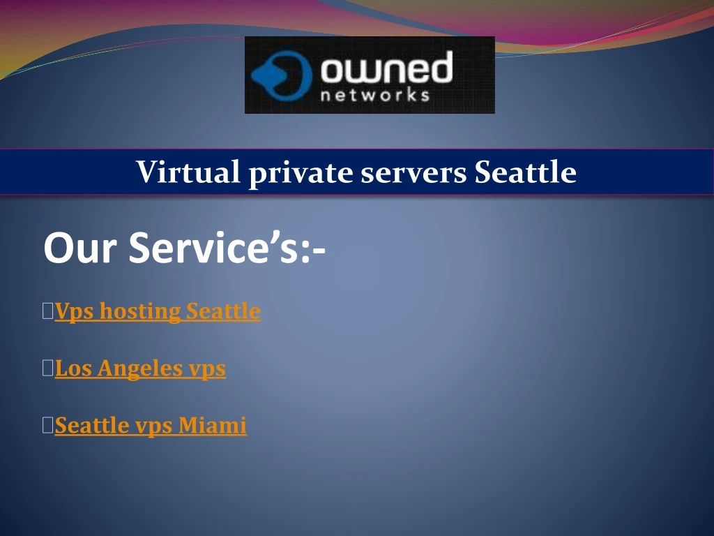 virtual private servers seattle