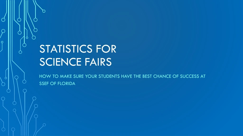 statistics for science fairs