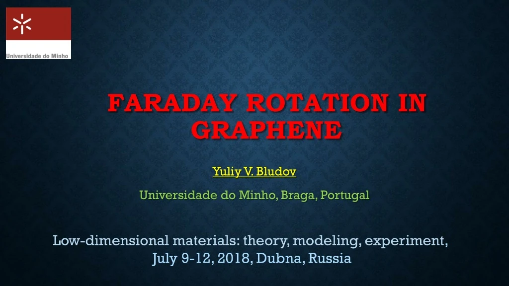 faraday rotation in graphene