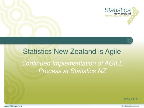 Statistics New Zealand is Agile
