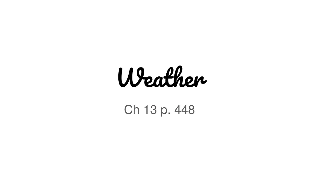 weather