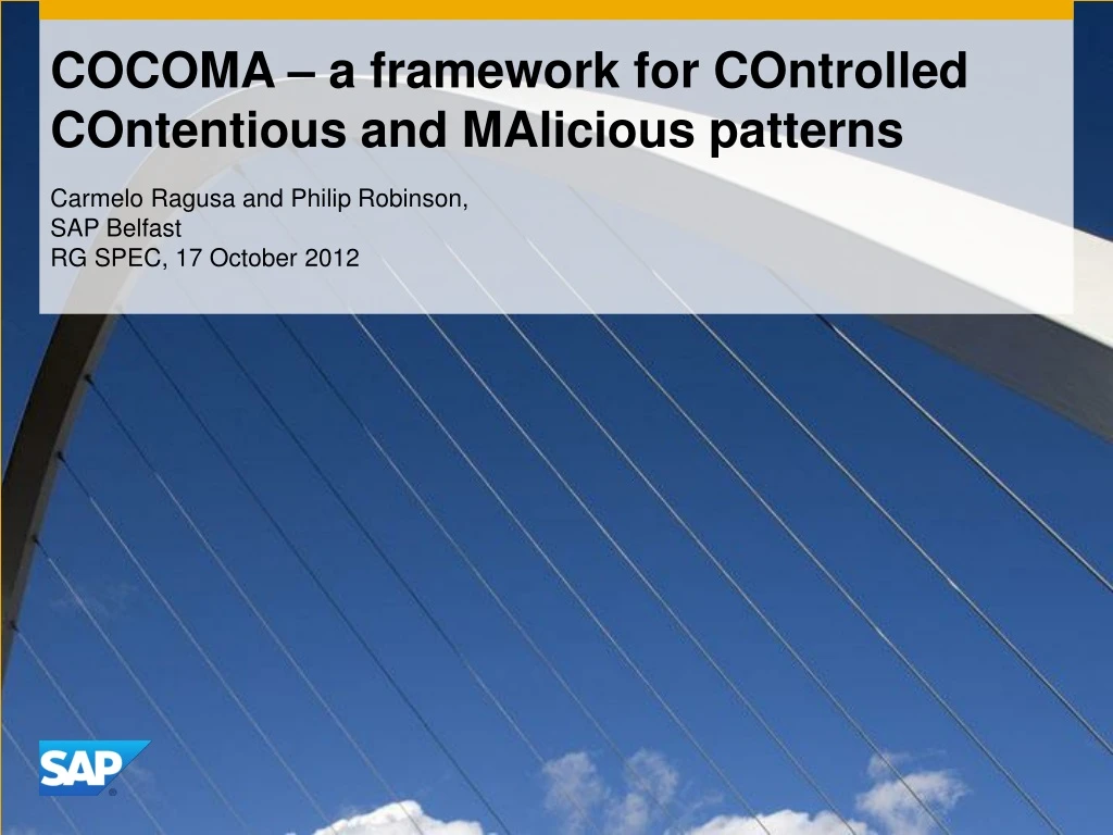 cocoma a framework for controlled contentious and malicious patterns