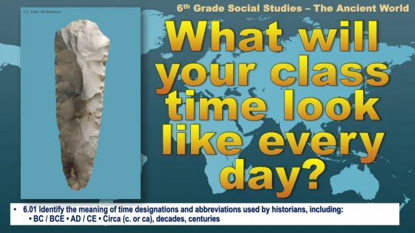 What will your class time look like every day?