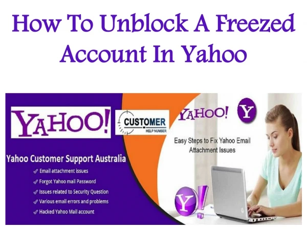 How to unblock a freezed account in Yahoo