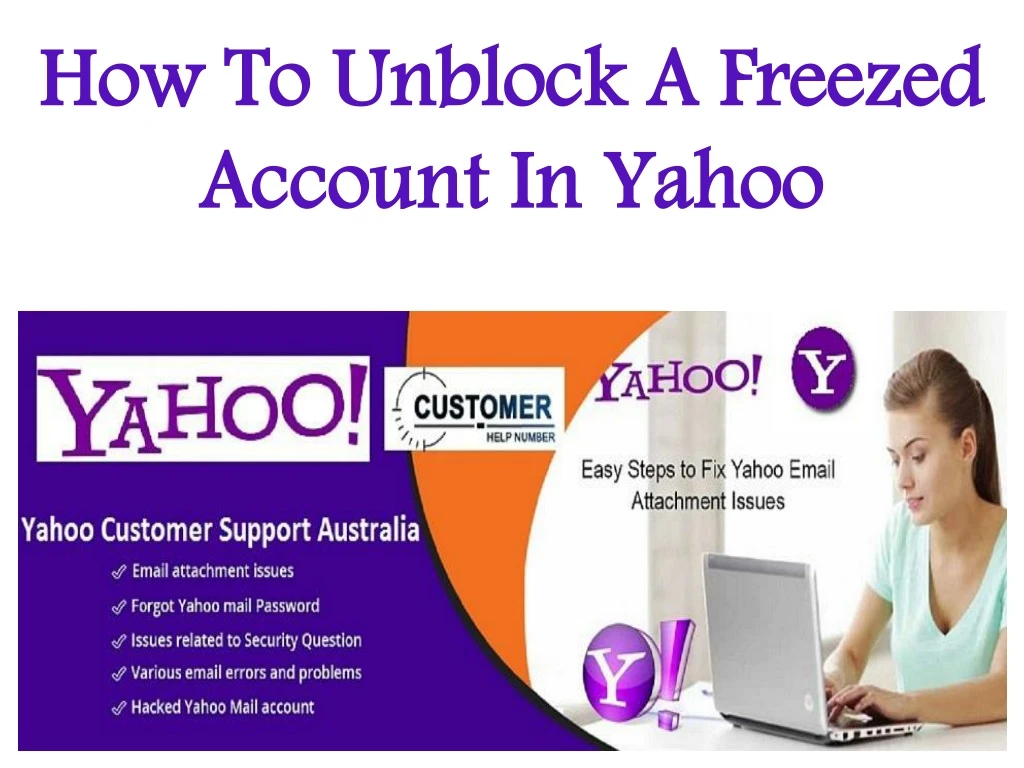 how to u nblock a freezed account i n yahoo