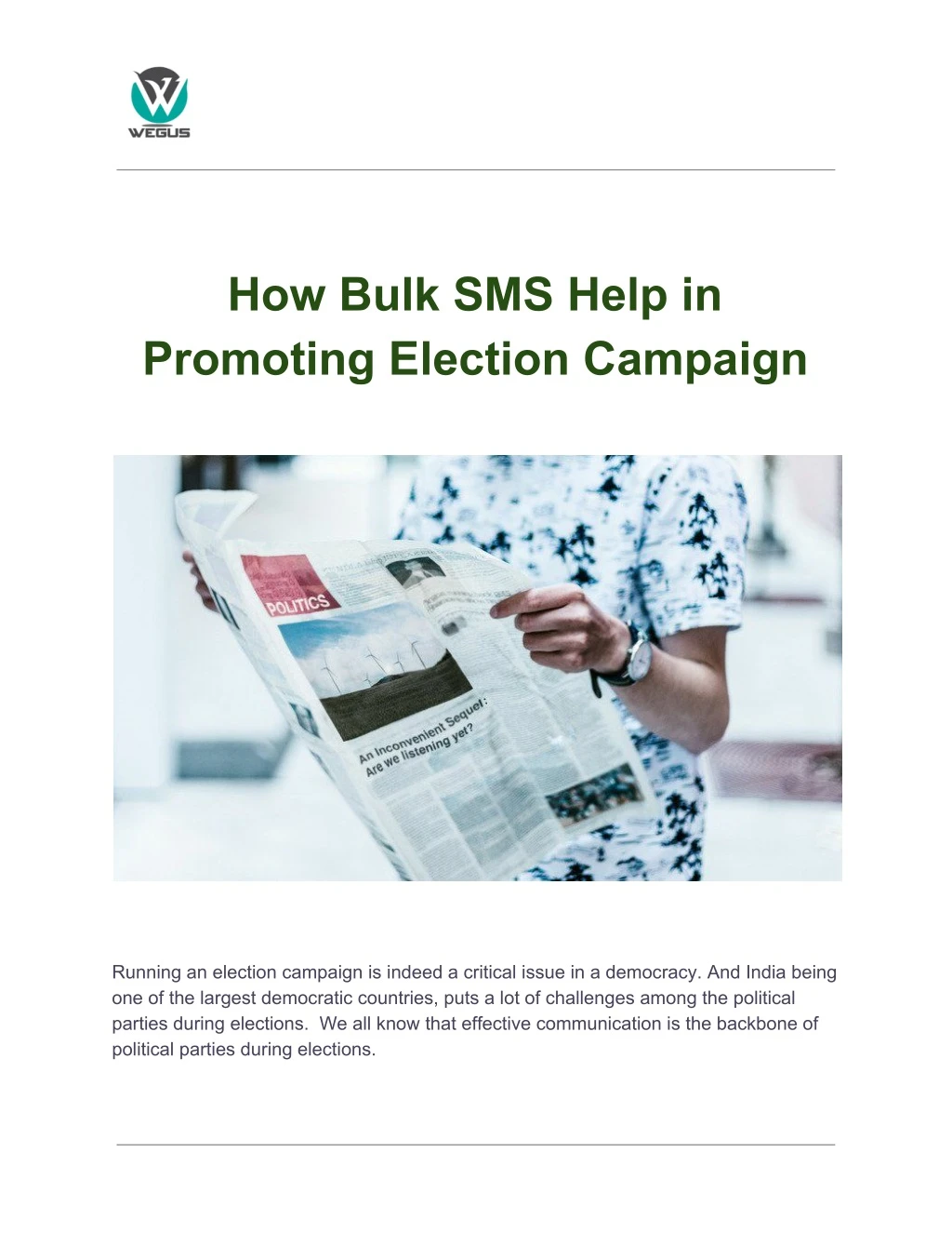 how bulk sms help in promoting election campaign