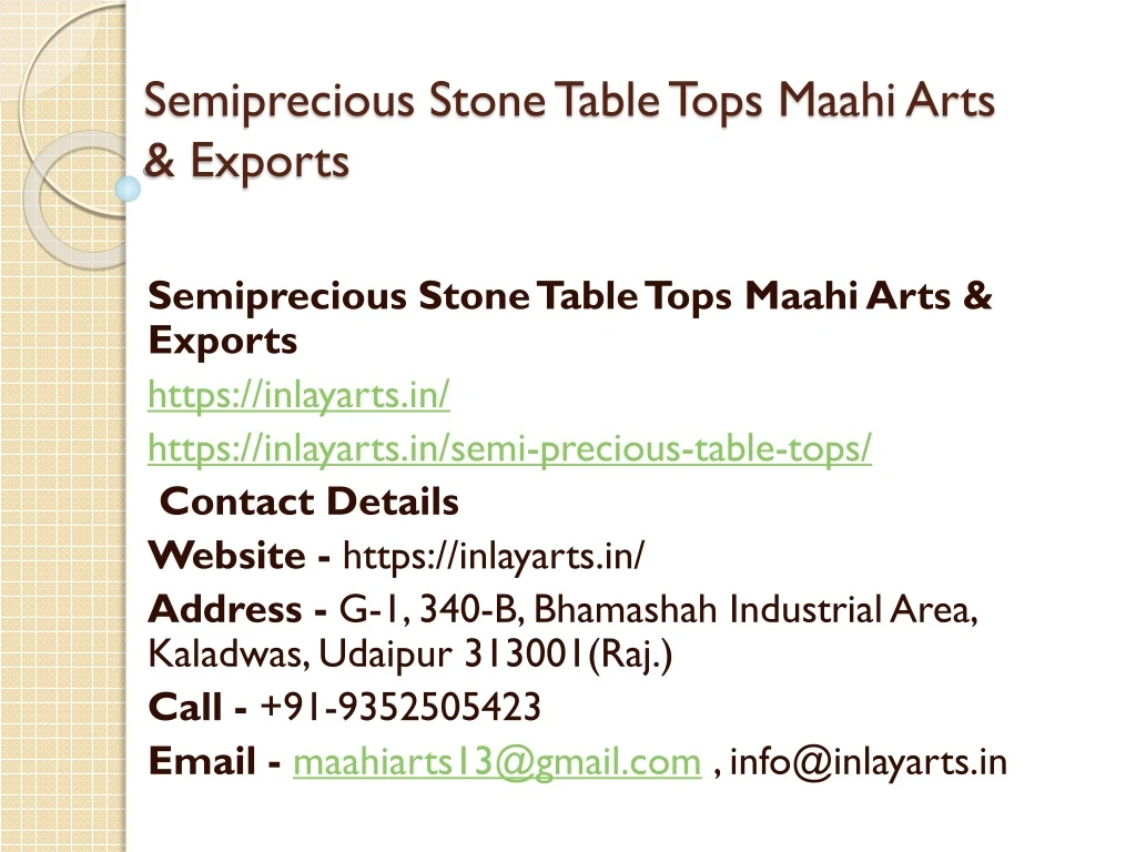 semiprecious stone table tops maahi arts exports