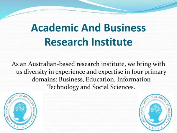 Advanced Research Institute-Apiar.org.au