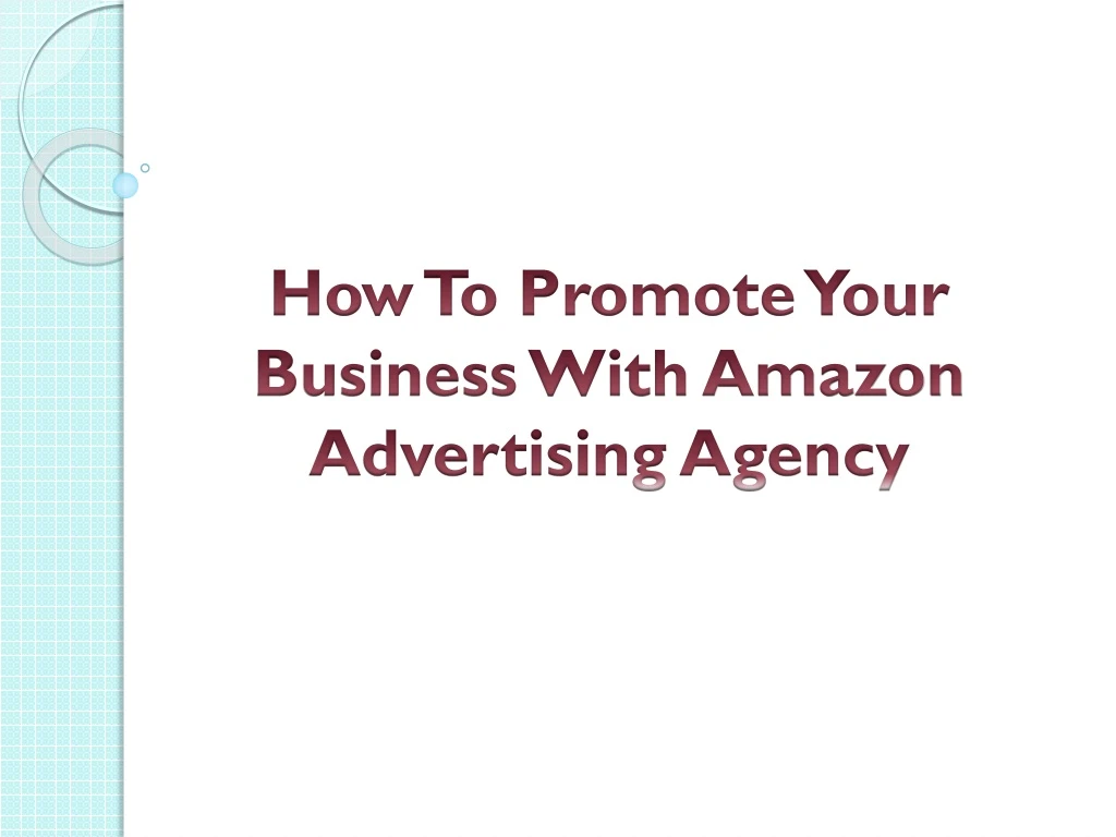 how to promote your business with amazon advertising agency