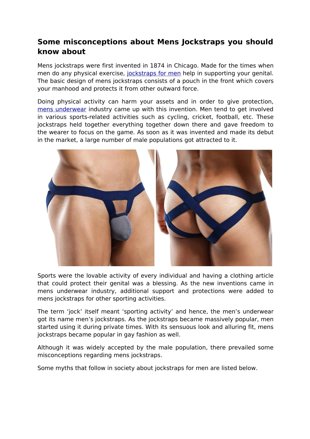 some misconceptions about mens jockstraps