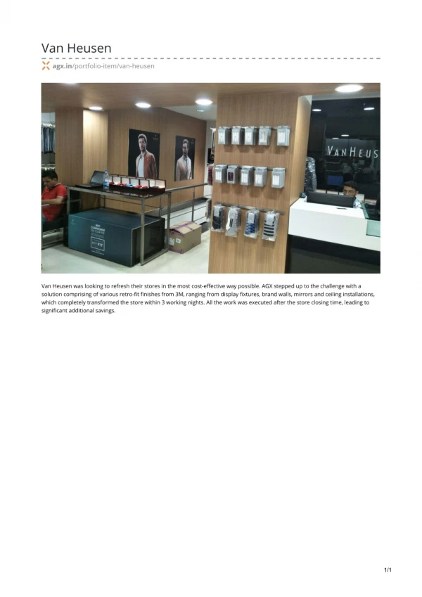 Retail Displays & Store Fixtures Services In Bangalore, India - AGX.in