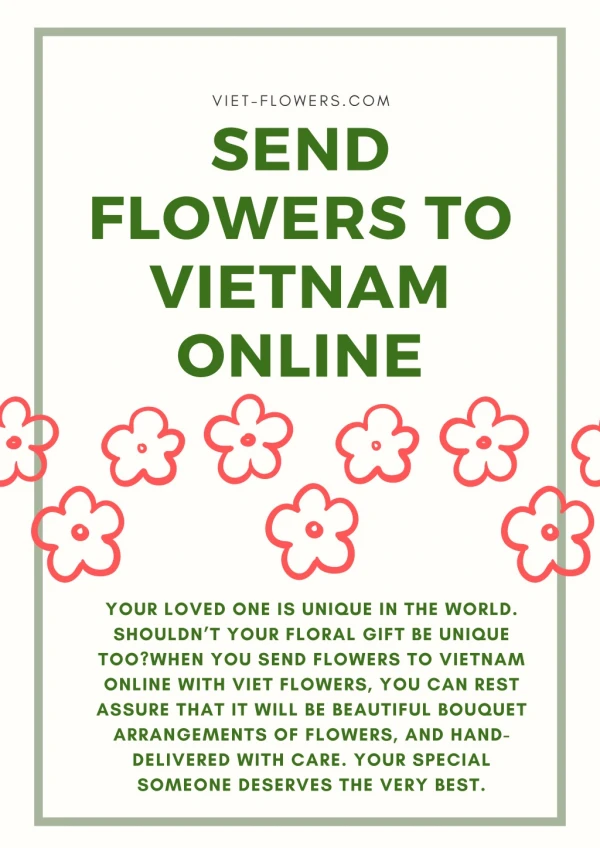 Send Flowers to Vietnam online | Viet-flowers.com