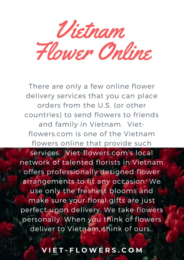 Vietnam Flower Online | Viet-flowers.com