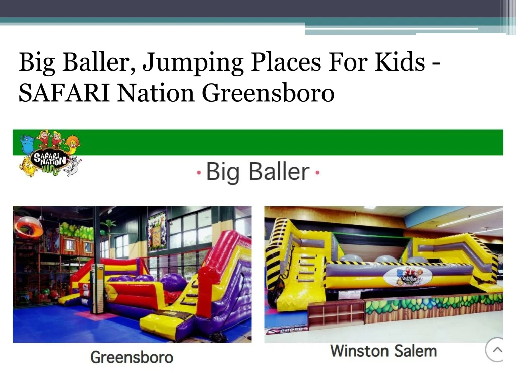 big baller jumping places for kids safari nation