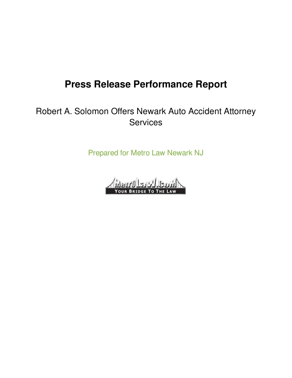 press release performance report