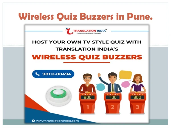 Buy/Hire Wireless Quiz Buzzer in Pune, Best Quiz Buzzers