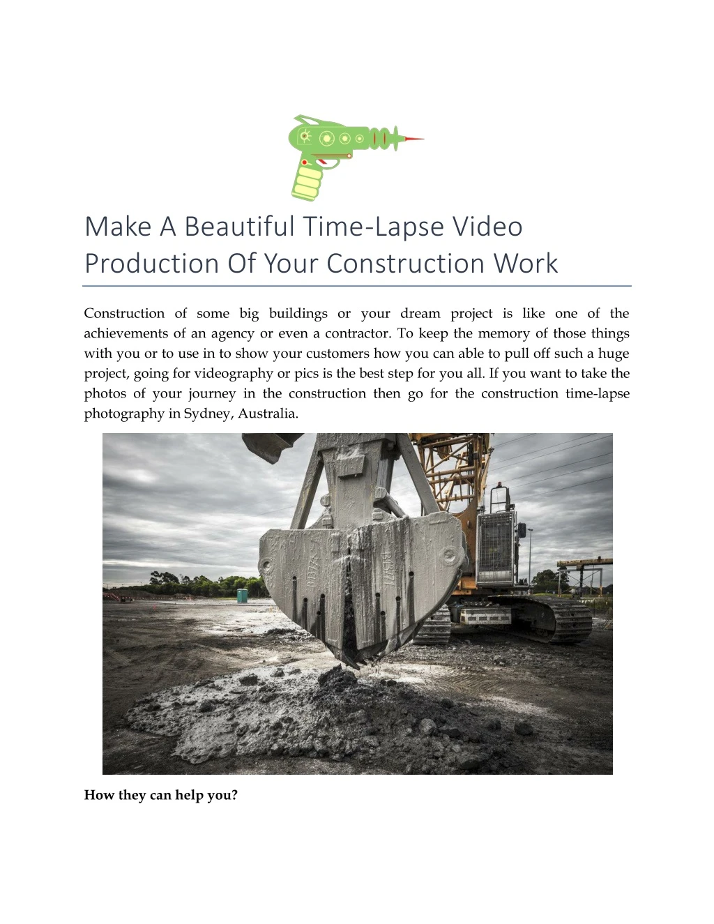 make a beautiful time lapse video production