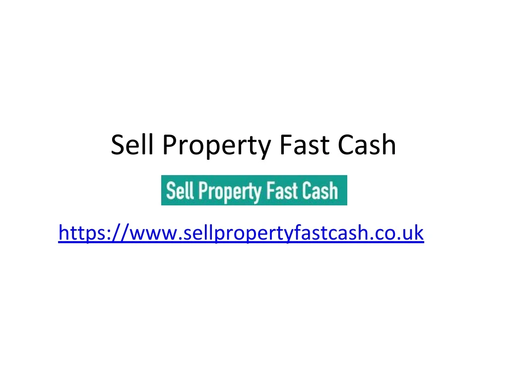 sell property fast cash