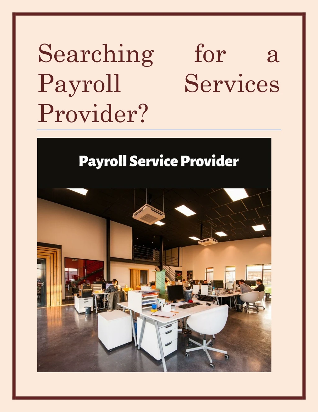 searching payroll provider