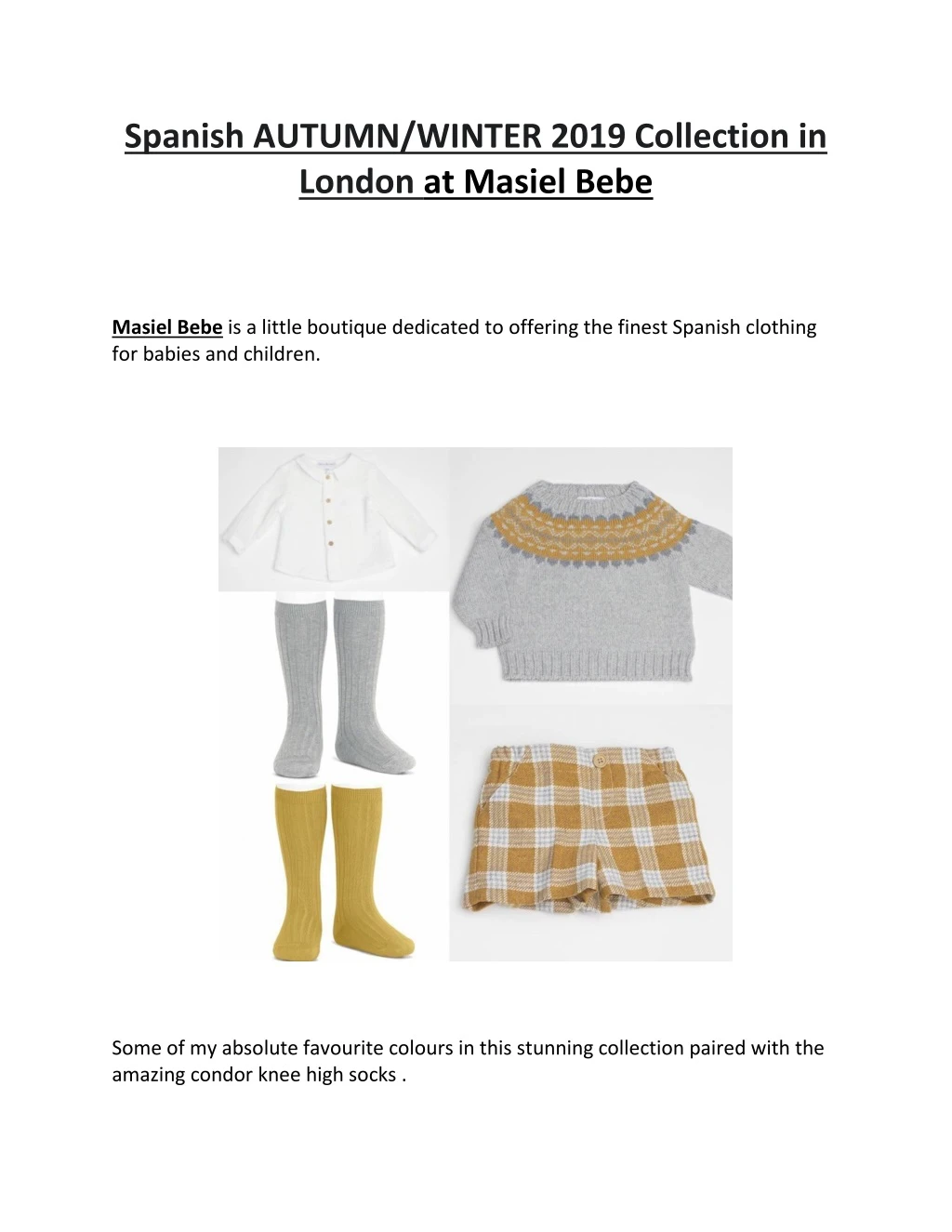 spanish autumn winter 2019 collection in london